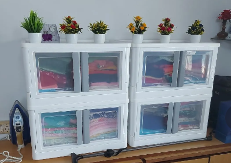 صندوق تنظيم منزلي قابل للطي